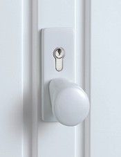 aluminium white RAL 9016 garage door handle